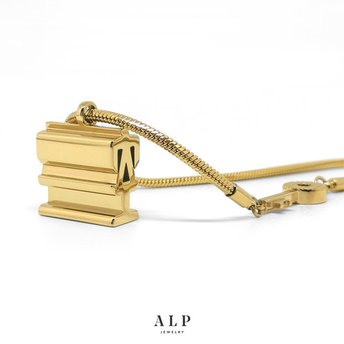 官方ALP JEWELRY 空 复古几何空字禅意设计钥匙吊坠项链生日礼物 - 图3