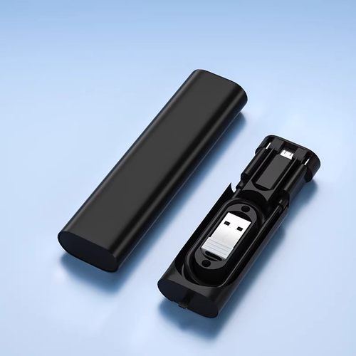 60W六合一多功能数据线收纳盒转接头适用苹果华为手机电脑充电线 - 图2