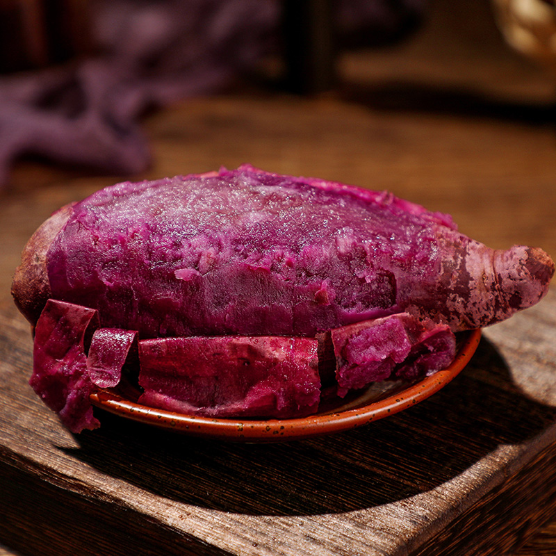 青草坞旗舰店新鲜现挖紫薯5斤左右小香薯红薯新鲜小番薯板栗山芋地瓜非越南1