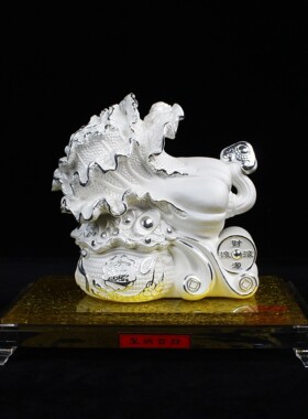 纯银白菜摆件办公室家居装饰品
