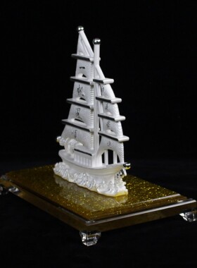 足银999帆船摆件开业礼品