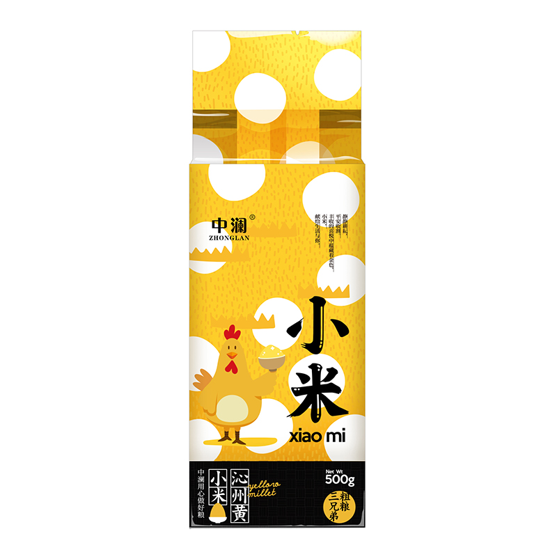 中澜食品旗舰店山西黄小米500g真空包装特产农家五谷杂粗粮宝宝米月子米小米粥3