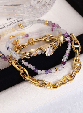 英国cherry kittyins淡水珍珠手链复古手工串珠不易掉色轻奢叠戴