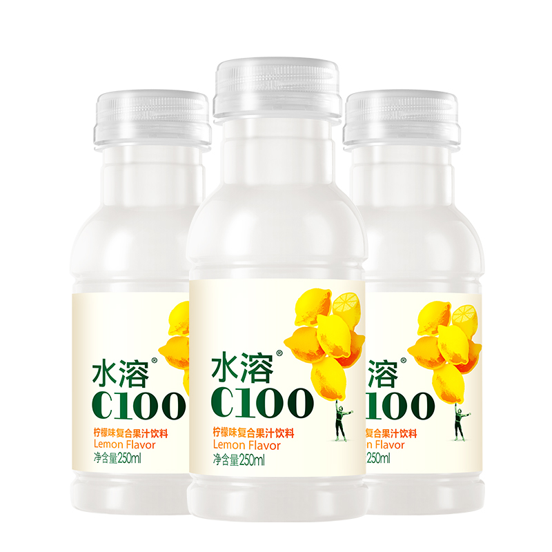 农夫山泉水溶C复合果汁250ml*12瓶整箱批特价迷你小柠檬VC饮料445-图3