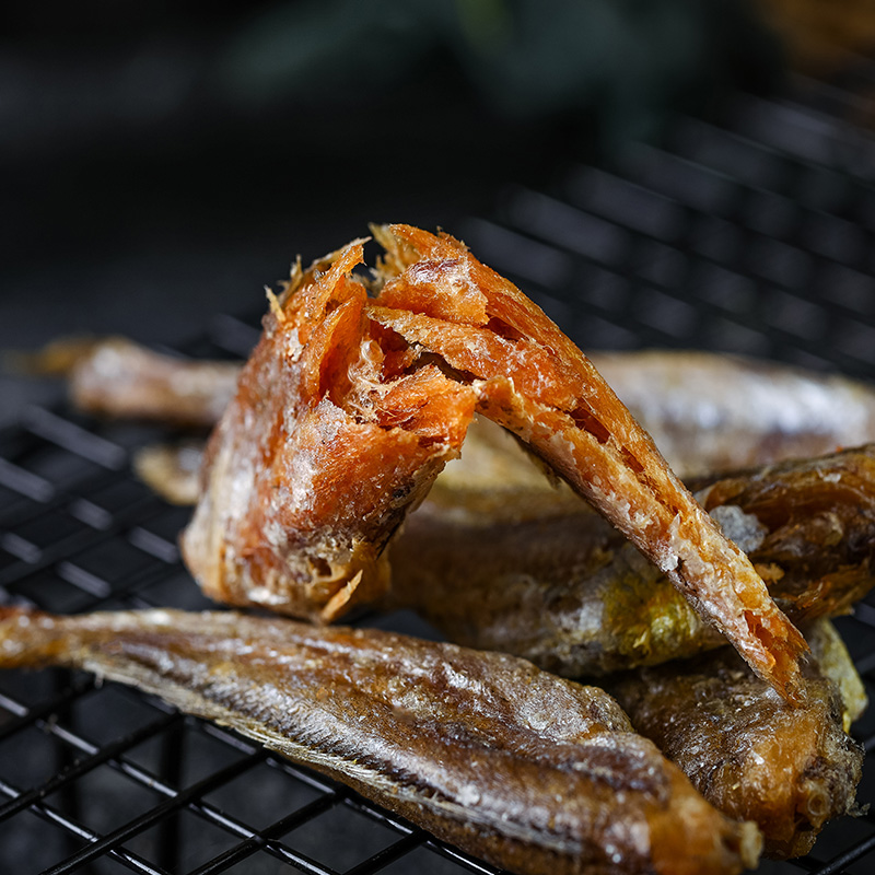 水味源即食鱼干香酥小黄鱼干零食海鲜零食200g非碳烤酥脆海鲜干货 - 图1