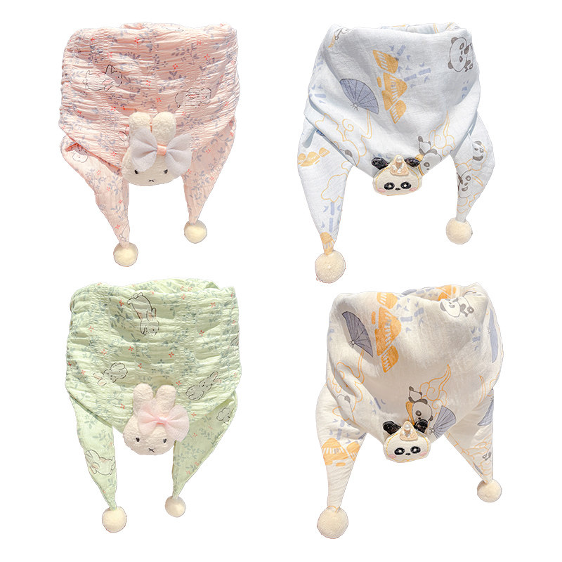 儿童围巾防风小婴儿丝巾护颈脖套针织保暖三角巾女童新款宝宝围脖,淘宝优惠券,粉丝福利购,淘宝优惠卷