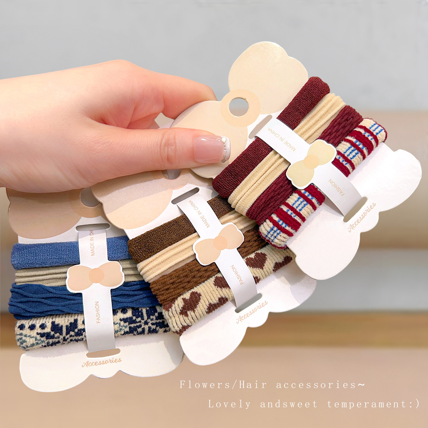 儿童头绳高弹力毛巾圈费尔岛皮筋女童扎发高马尾耐用发绳发圈头饰,淘宝优惠券,粉丝福利购,淘宝优惠卷