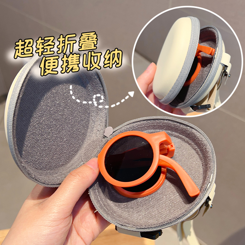 可折叠夏季防晒韩版新款儿童太阳镜 摩芽太阳镜