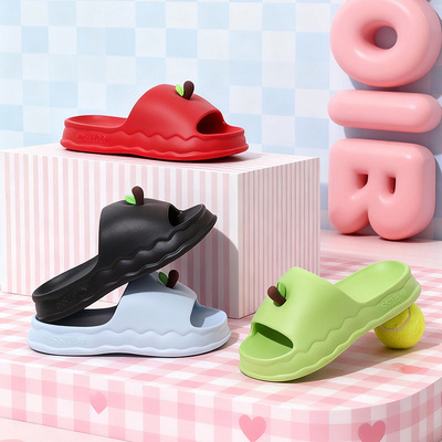 【3.5厚底】初轩 2026夏季新款苹果亲子款家居家用情侣EVA凉拖鞋