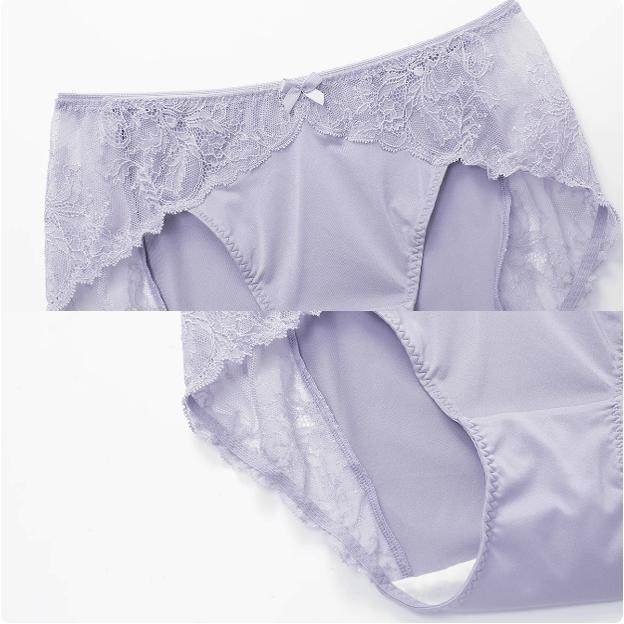 安莉芳旗下E-BRA拼接花藤蕾丝中腰三角裤女士包臀透气内裤KP00053,淘宝优惠券,粉丝福利购,淘宝优惠卷