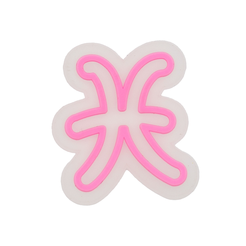 夜光发光鞋花十二星座鞋扣洞洞鞋面配件配饰拖鞋托特包包装挂饰扣 - 图2