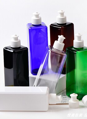 新品300ml方型塑料乳液分装瓶