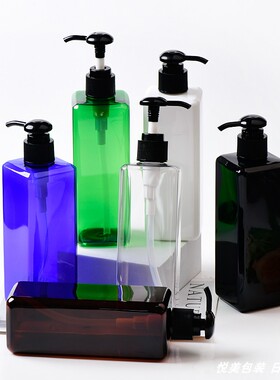新品300ml方形圆头按压乳液泵分