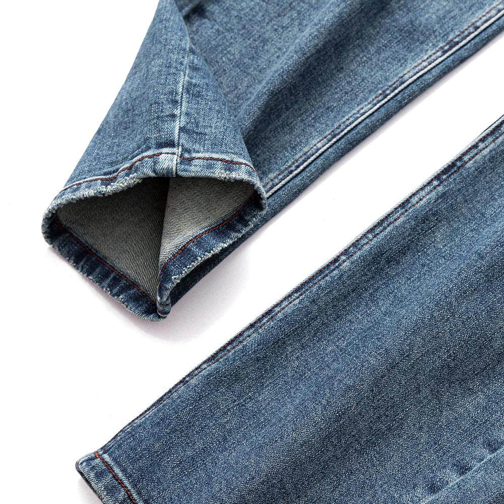 柜6900！高端复古丹宁！酵洗四面弹！秋季新款男士小直筒牛仔长裤,淘宝优惠券,粉丝福利购,淘宝优惠卷