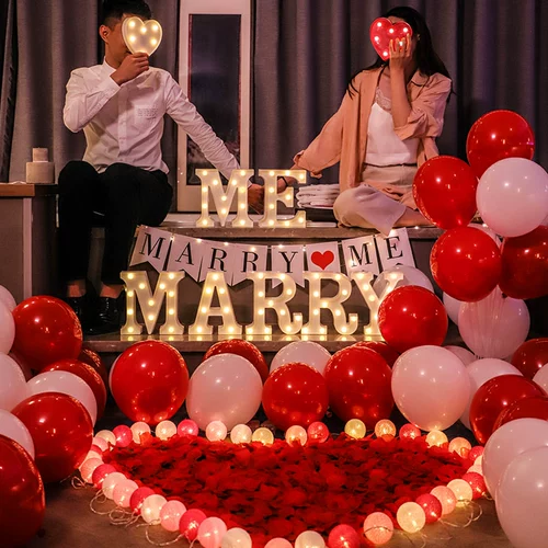 Предложение макета внутренний реквизит романтический сюрприз креативные принадлежности 520 День святого Валентина исповедь пакет украшения комнаты огни