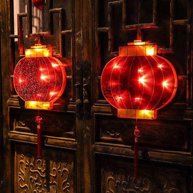 马年新款2026门贴福字贴灯笼挂饰发光窗贴玻璃窗户吸盘灯大门挂件,淘宝优惠券,粉丝福利购,淘宝优惠卷