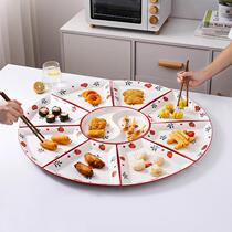 Creative bowl Dish Suit Home Parquet Cutlery Combo for Lunar New Year Reunion Cutlery Sets of Dish Composition Ceramic Dishes