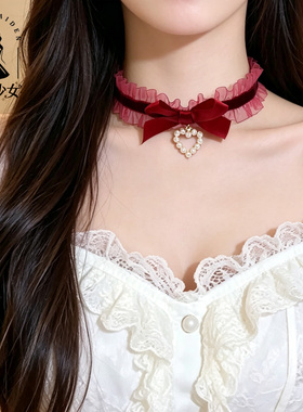 纯欲甜美Lolita风choker锁骨链
