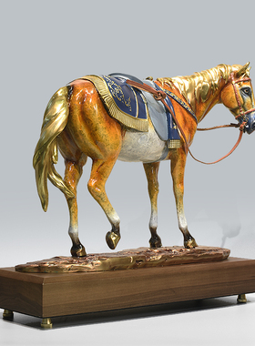 纯铜马摆件马到成功办公室装饰品