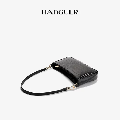 Универсальная дизайнерская сумка подмышку, сумка через плечо, сумка на одно плечо, тренд сезона, крокодиловый принт, французский стиль