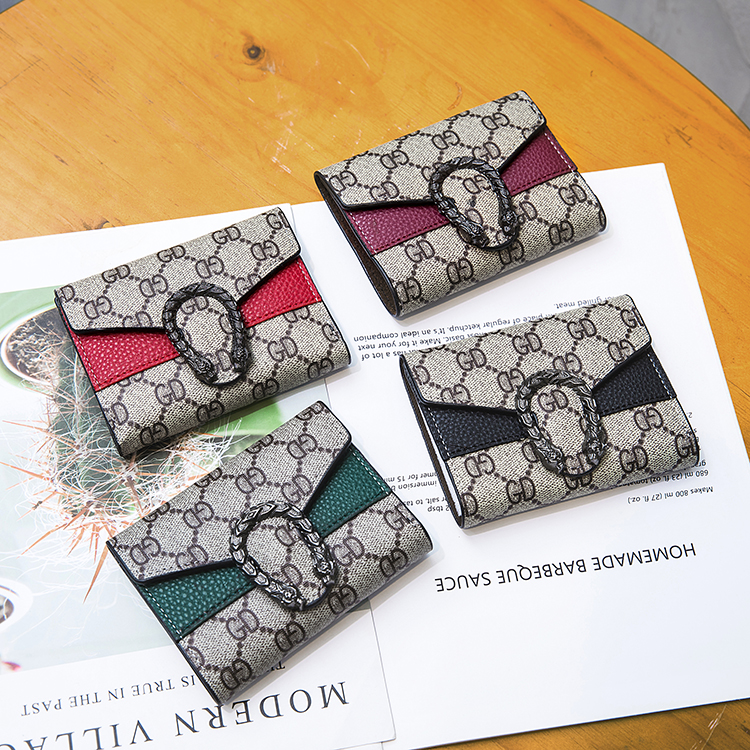 ins爆款欧美复古2019短款薄小钱包 欧曼定制店钱包