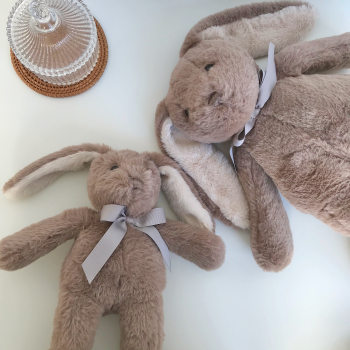 ENMA STUDIO ງາມ ins bunny doll ວັນເດືອນປີເກີດຂອງຂວັນວັນ Valentine ຂອງເດັກນ້ອຍນອນ companion plush toy doll