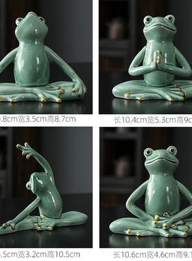 辉道青蛙软装饰品卡通酒柜