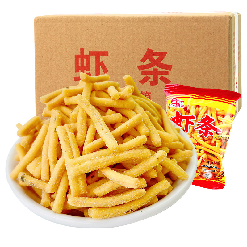 三惠蟹味粒整箱批休闲食品网红虾条 晶一食品膨化食品
