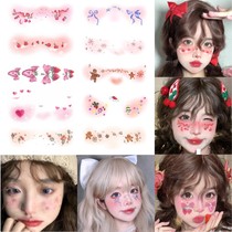 Christmas children tattooed with cartoon cute snowflake Little deer Inspiration Creative Makeup face stickers Stickler Party Props