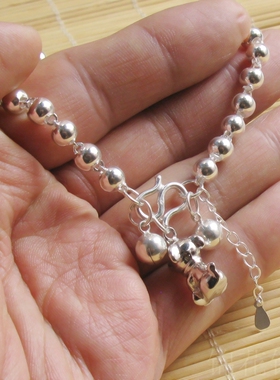 小狗狗素银手链999纯银女足银手链十二生肖手链子12属相白银饰品