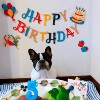 Colorful Happy Birthday Lettering Flag Party Latte