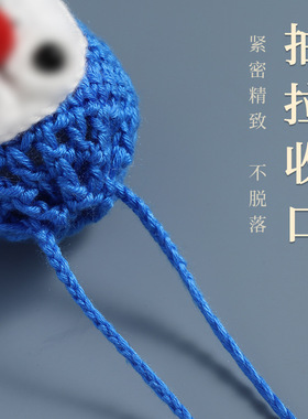 邮选手工钩针立夏蛋兜成品幼儿园儿童挂脖毛线鸡蛋网袋护蛋套厂家