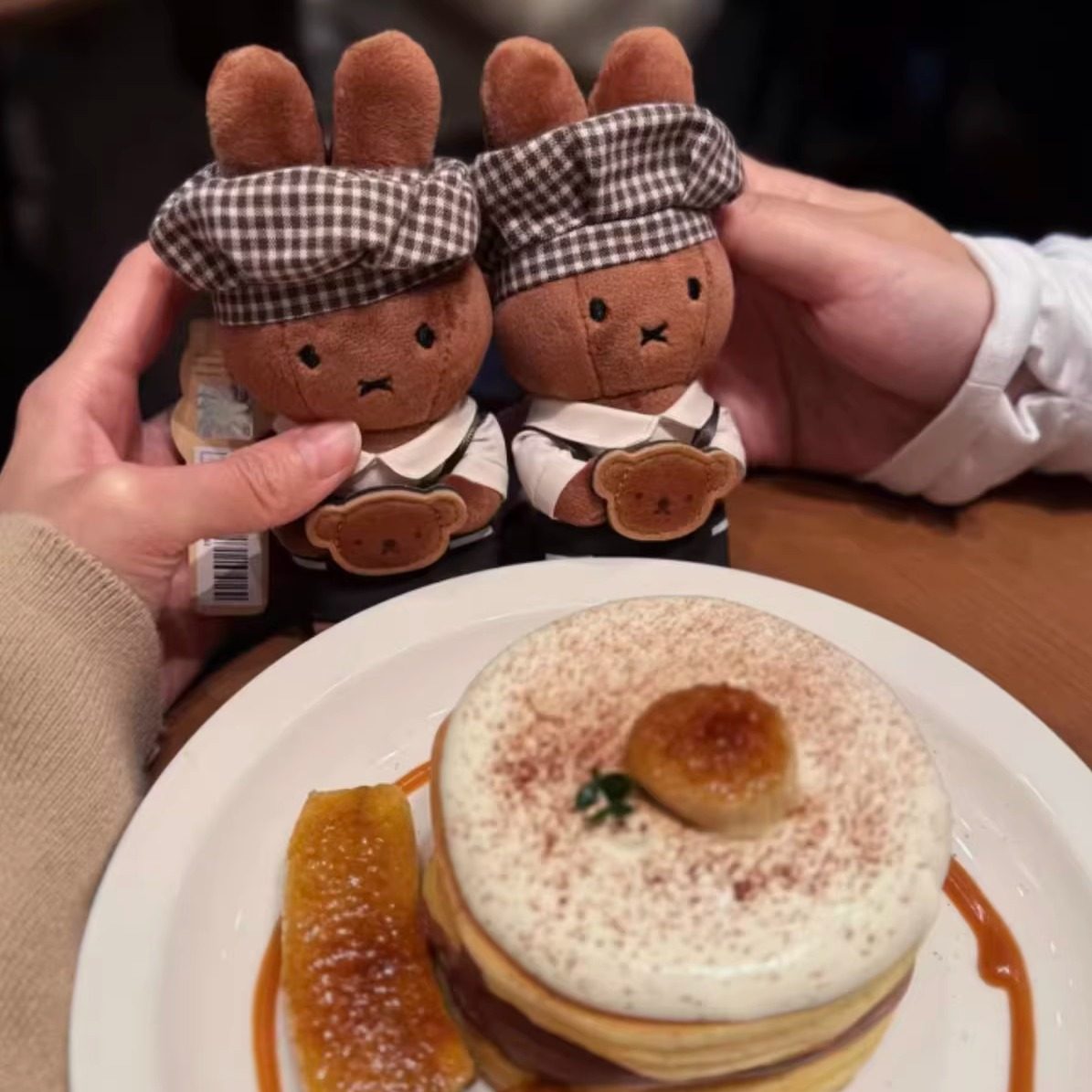 现货可爱韩国庆州限定米菲兔鲍里斯零钱包面包厨师毛绒挂件牛仔款,淘宝优惠券,粉丝福利购,淘宝优惠卷