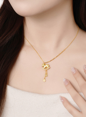 周大生纯银生肖马本命项链