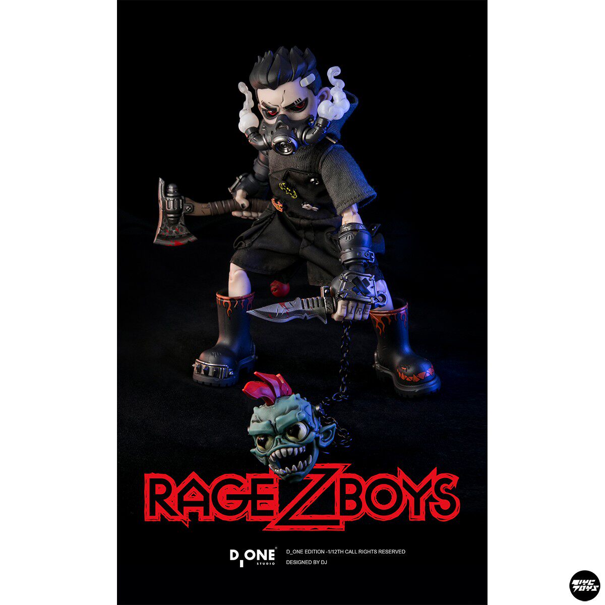 【TYCTOYS】定金预售 D_ONE RAGE-ZBOYS牙仔日常失控版1/12可动 - 图0
