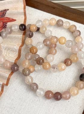 古风玉石手串手链女ins小众设计潮复古简约百搭高级感串珠子手饰