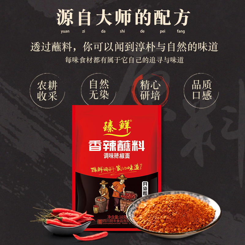 臻鲜四川辣椒面火锅干碟烤肉蘸料烧烤调料撒料蘸水商用五香粉贵州