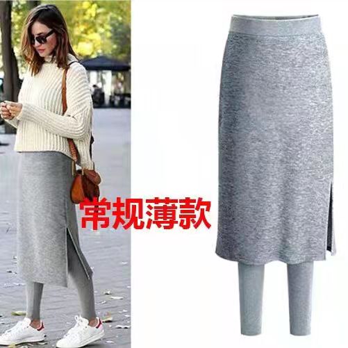 S-5XL Plus size warm skirts leggings pants autumn winter - 图1