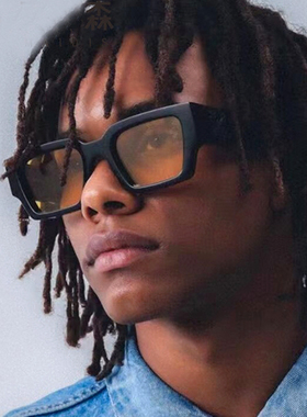 粗腿太阳镜防紫外线美式女男方形