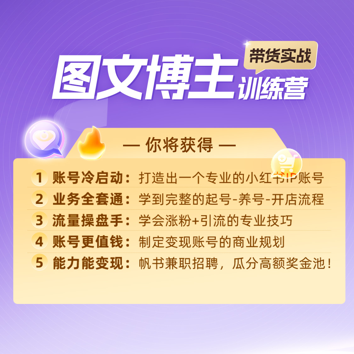 樊登读书官方团队出品60天《图文博主》带货实战营