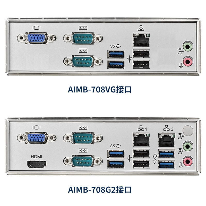 研华AIMB-708VG/708G2原装正品工控机主板12代处理器H610E芯片组 - 图2