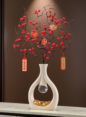 庆拓陶瓷创意高档花瓶插画摆件