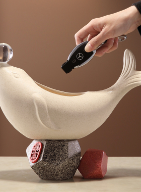 年年有余鱼摆件招财陶瓷f工艺品