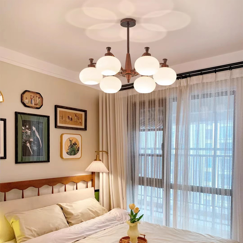 法式复古客厅卧室餐厅吊灯美式中古风大厅主灯复古南洋风别墅灯具 - 图1