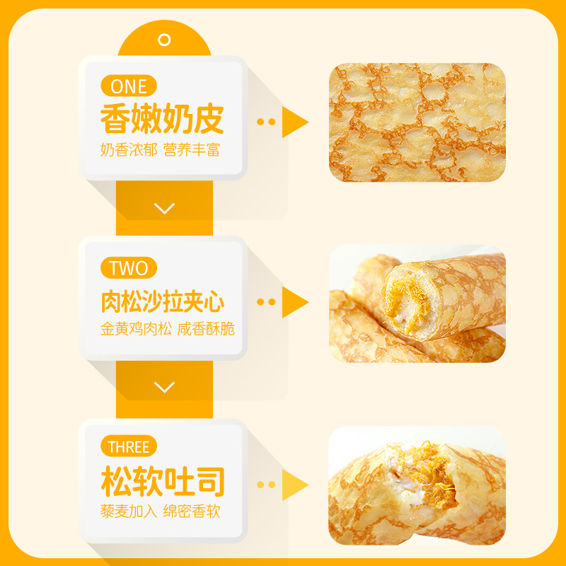 布鲁托奶皮藜麦新品网红爆款夹心吐司糕点面包早餐儿童学生点心