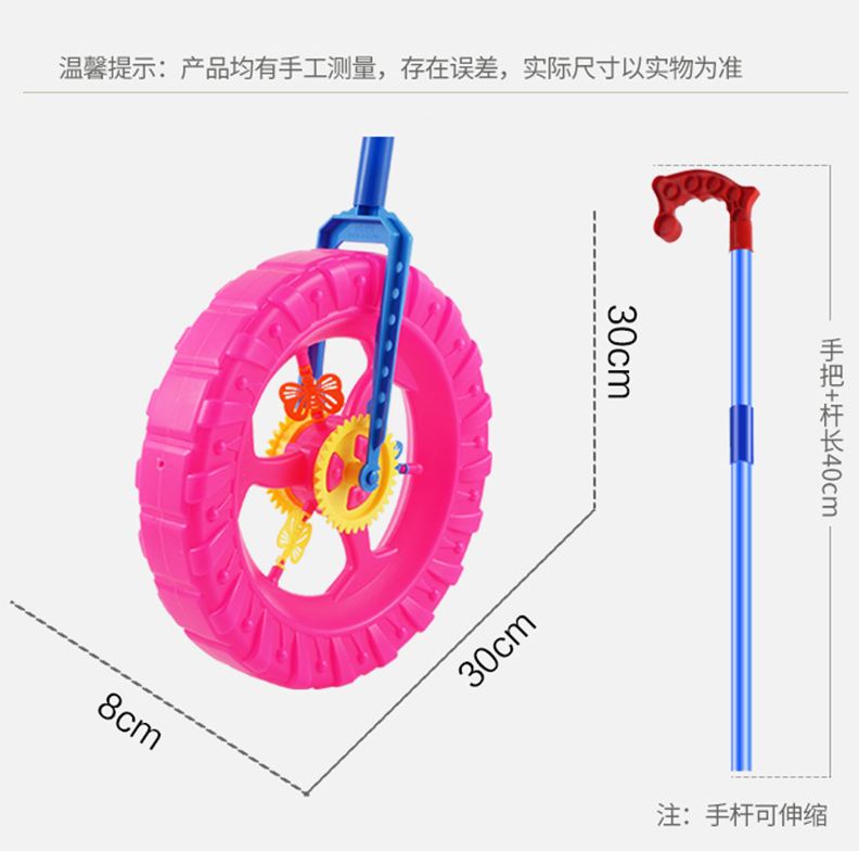 儿童飞机推拉学步小推车婴幼儿玩具宝宝手推单杆手推轮走路推推乐 - 图0