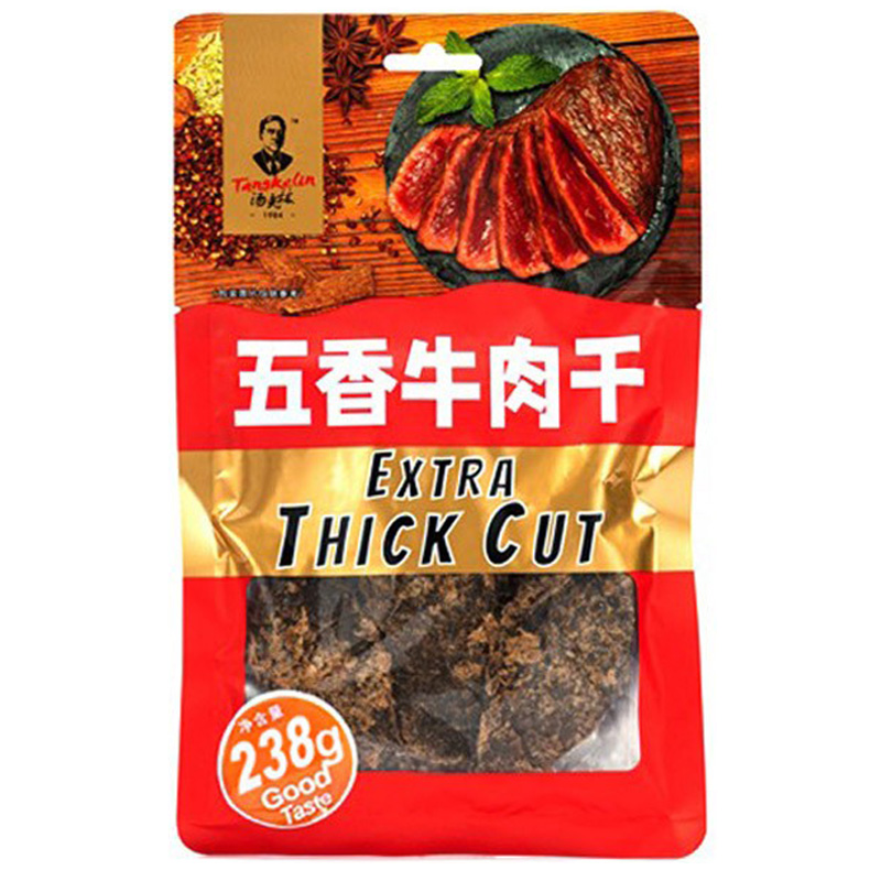 原牛头创始人之一汤克林238g原切手撕牛肉干官方零食小吃休闲食品-图1