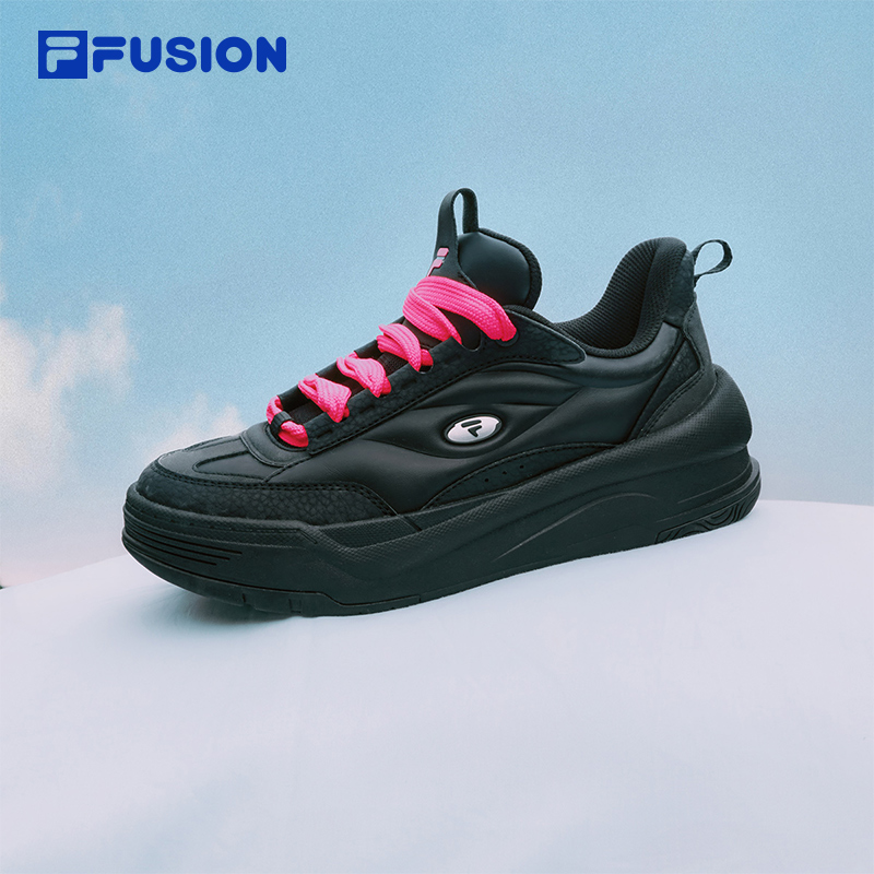 章昊同款pengpeng鞋 FILA FUSION斐乐潮牌女鞋厚底板鞋冬季面包鞋 - 图3