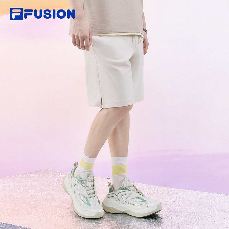 FILA FUSION斐乐潮牌情侣五分裤2024夏季新款裤子男休闲短裤女