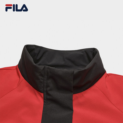 FILA 斐乐官方女士棉服2026春新款时尚休闲宽松拼色夹克保暖外套 - 图1